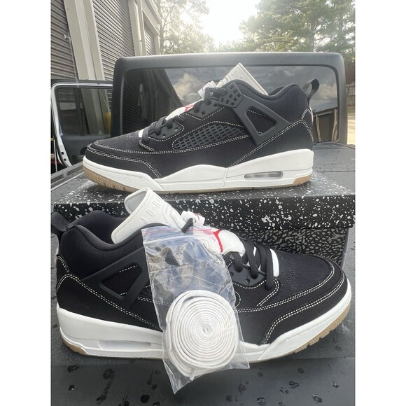 Jordan Spizike Low Shoes Black Denim Gum IR2012 001 Men\'s Sz 12 Athletic Sneaker main image 4